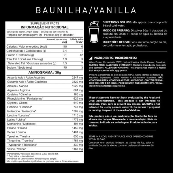 Whey 100% Refil 900g + Dark Mamba 60 Capsulas + Multivitamin 60 Tablets + Coqueteleira Premium 700ml Dark Lab - Image 4