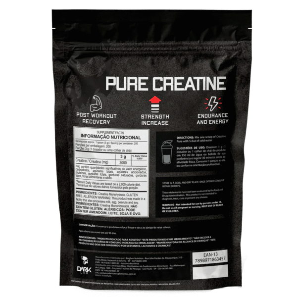 Creatina Pura 600g Refil - Dark Lab - Image 4