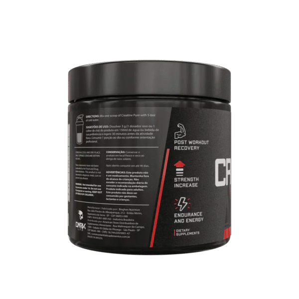 Creatina Pura 150g + Coqueteleira Preta 700ml Dark Lab - Image 5