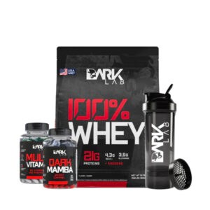 Whey 100% Refil 900g + Dark Mamba 60 Capsulas + Multivitamin 60 Tablets + Coqueteleira Premium 700ml Dark Lab