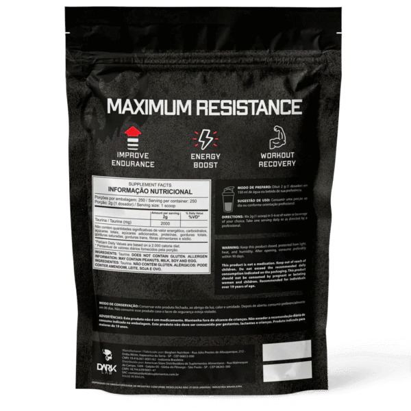Taurina 500g Refil - Dark Lab - Image 2