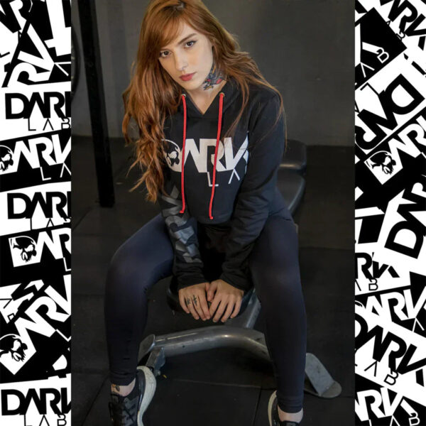Moletom Cropped Feminino - Dark Lab - Image 3