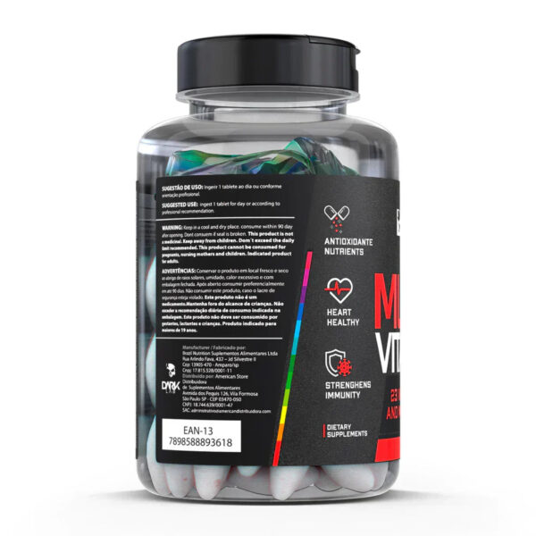 Multivitamin 60 Tabletes - Dark Lab Clique e veja! - Image 3