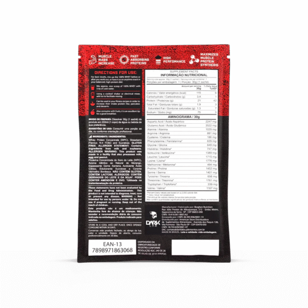 Sachê 30g 100% Whey Protein 1 Dose - Dark Lab - Image 2